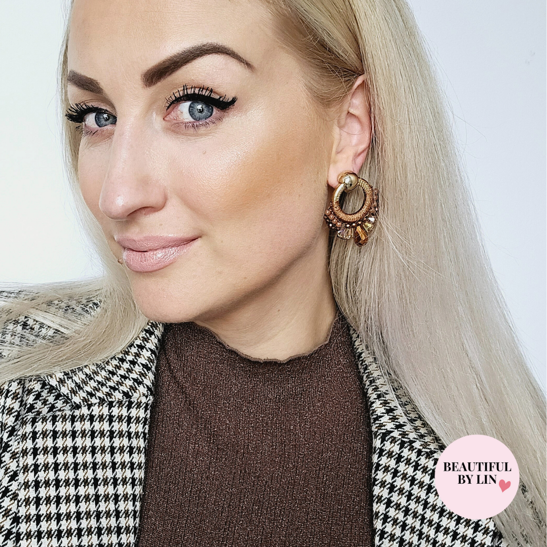 Brown Wave oorbellen SALE