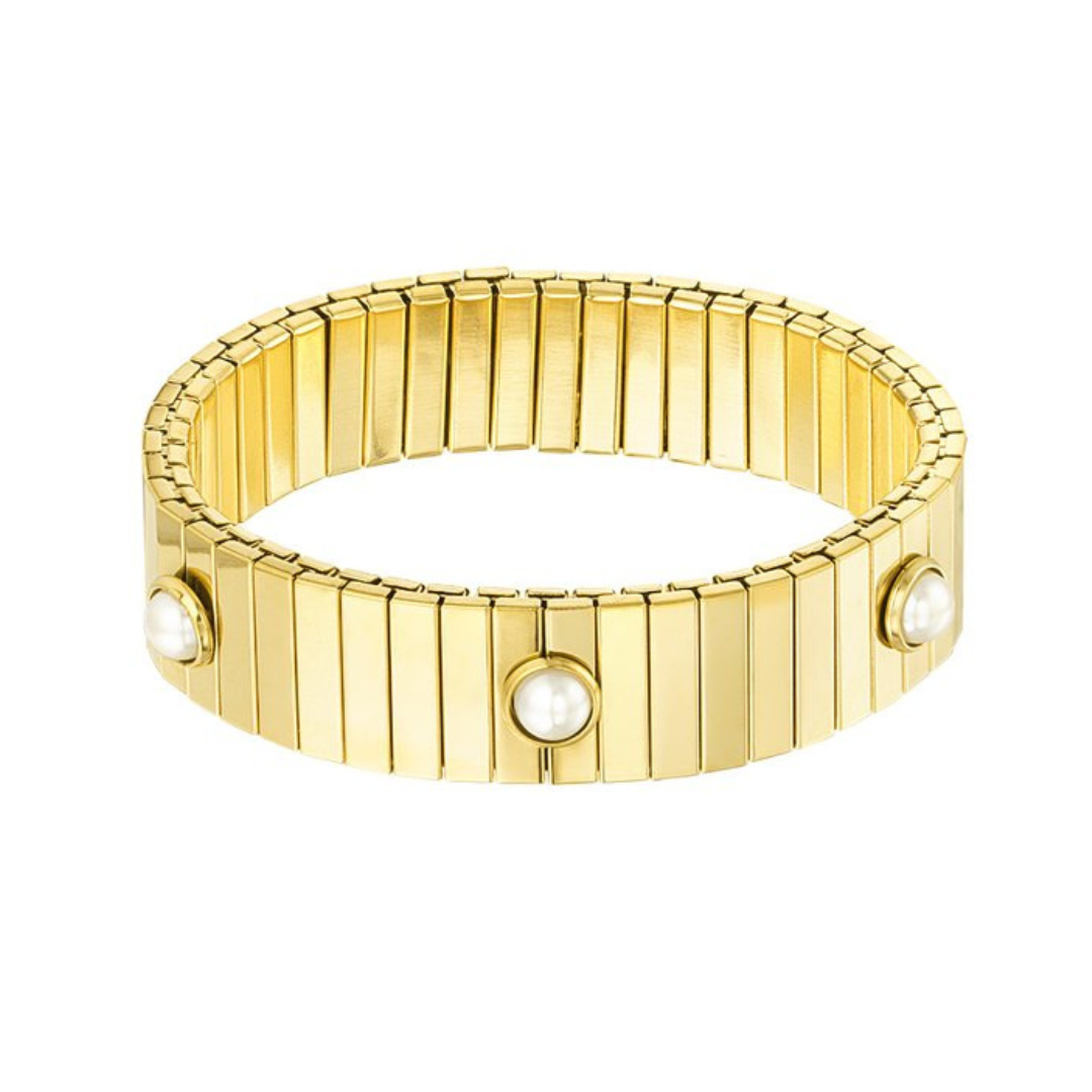 Rekbare armband parels