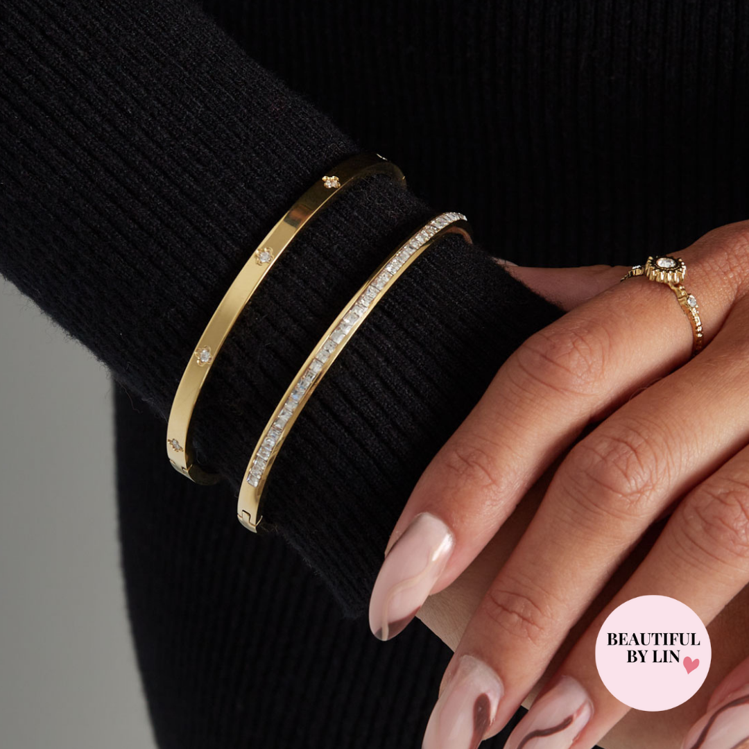 Strass slavenarmband