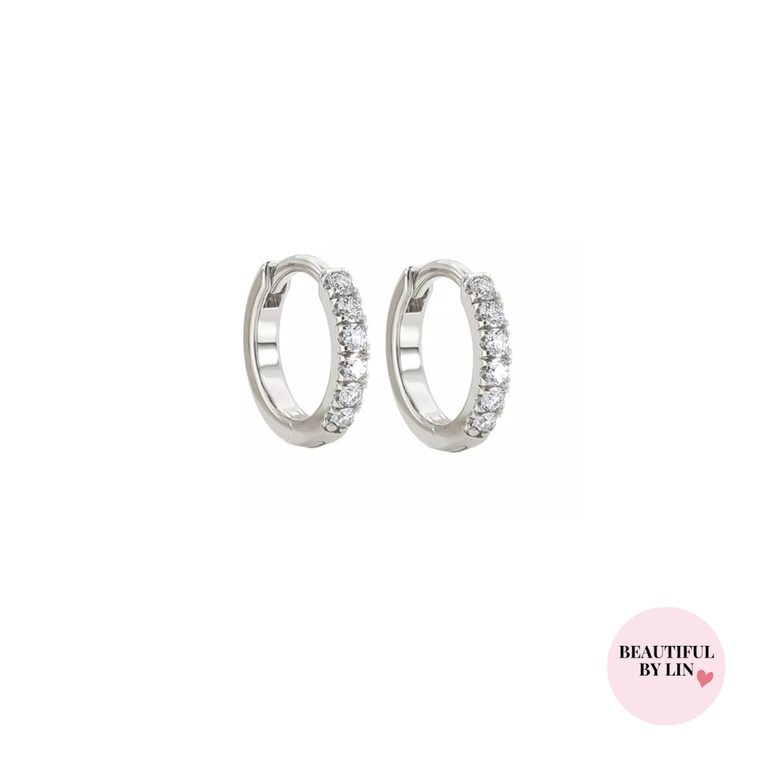 Mini zirkonia basic oorbellen