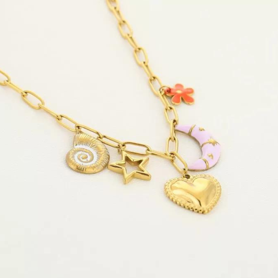Bedelketting met kleur