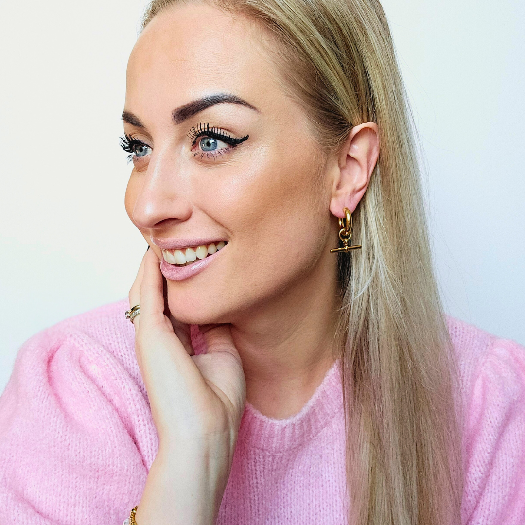 Gouden oorbellen met hanger