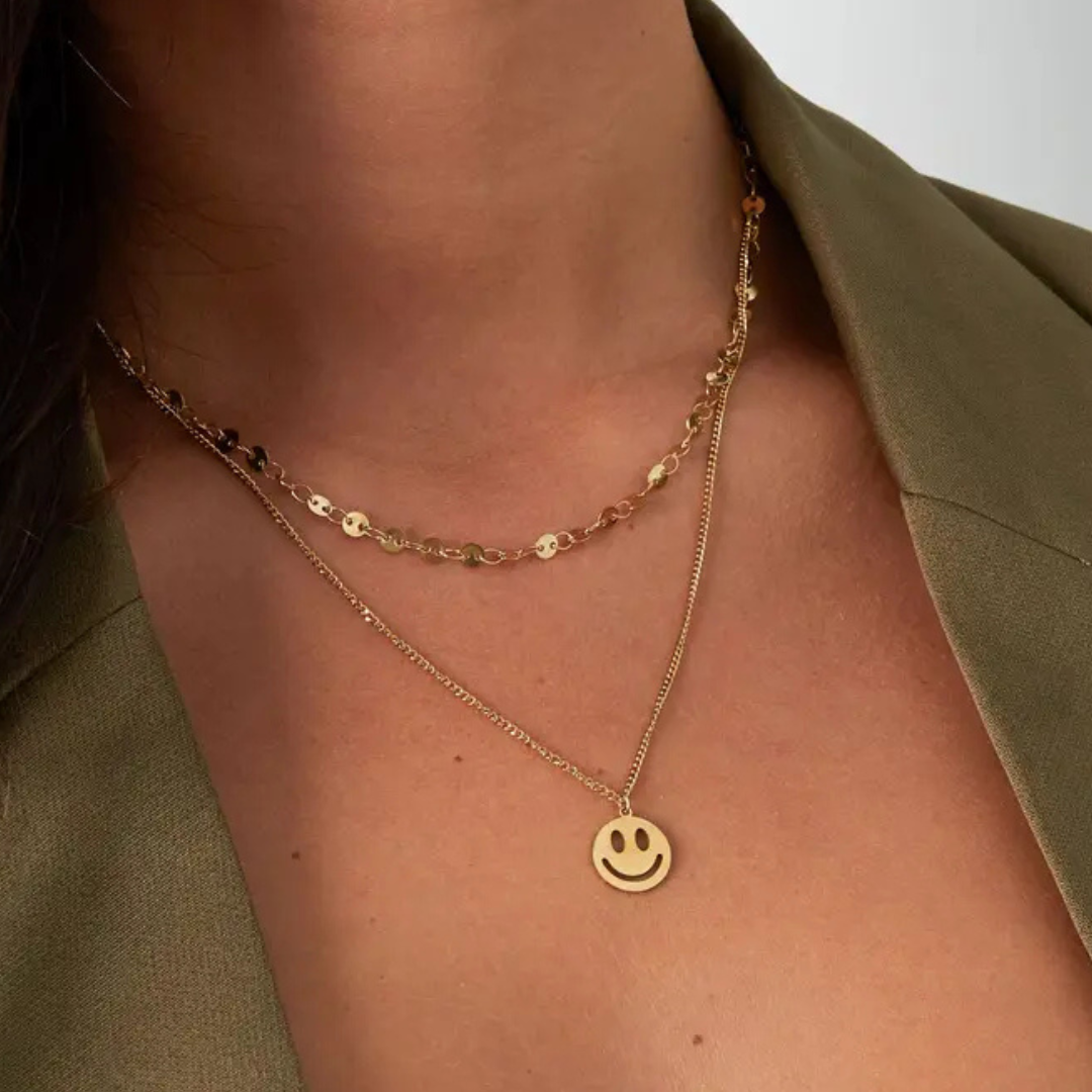 Dubbele ketting smiley