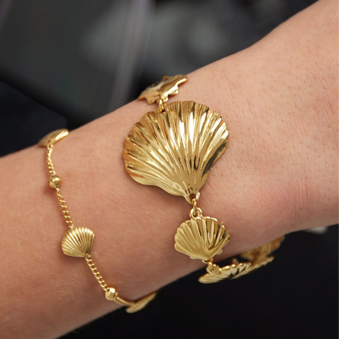 Grote schelp armband