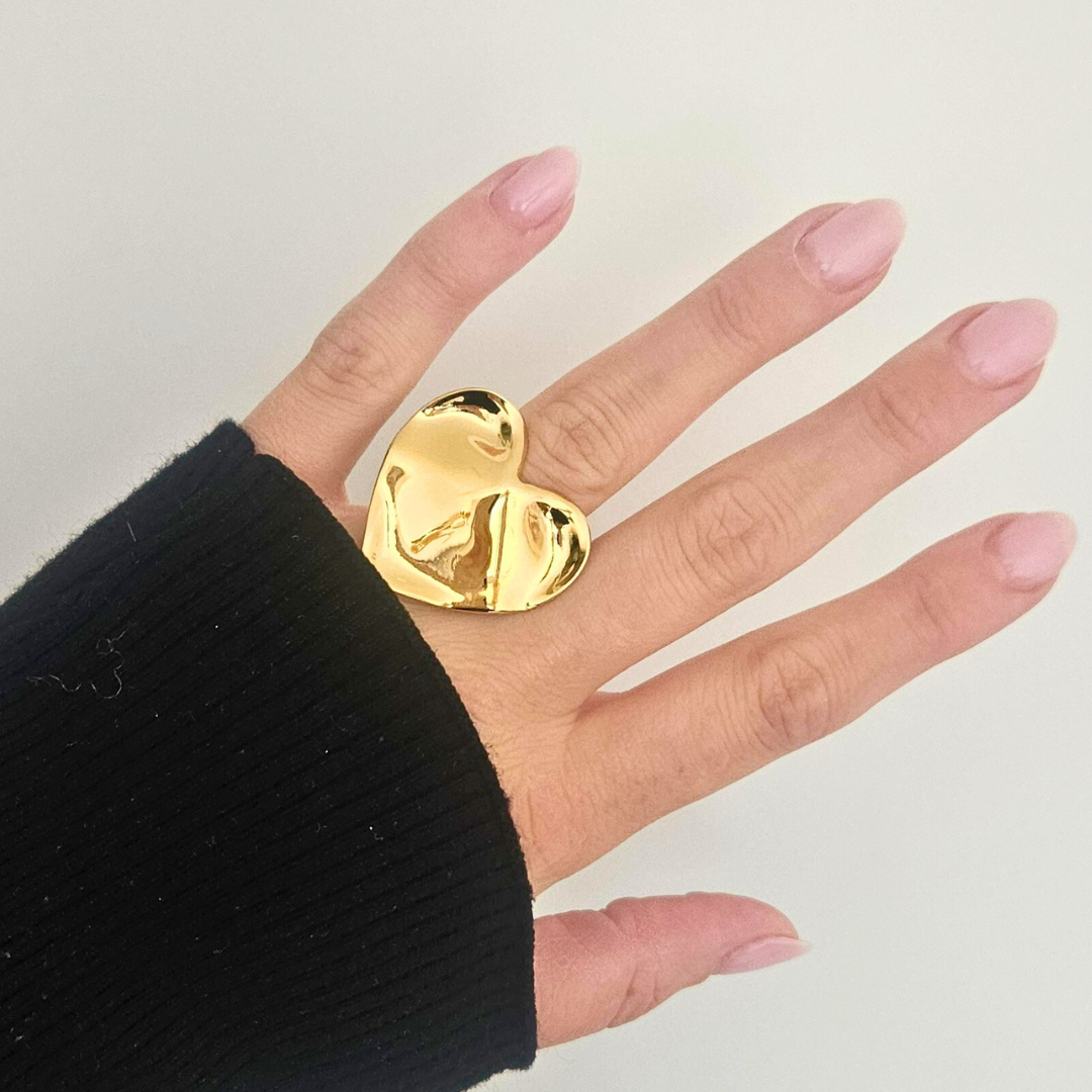 Groot statement hart ring