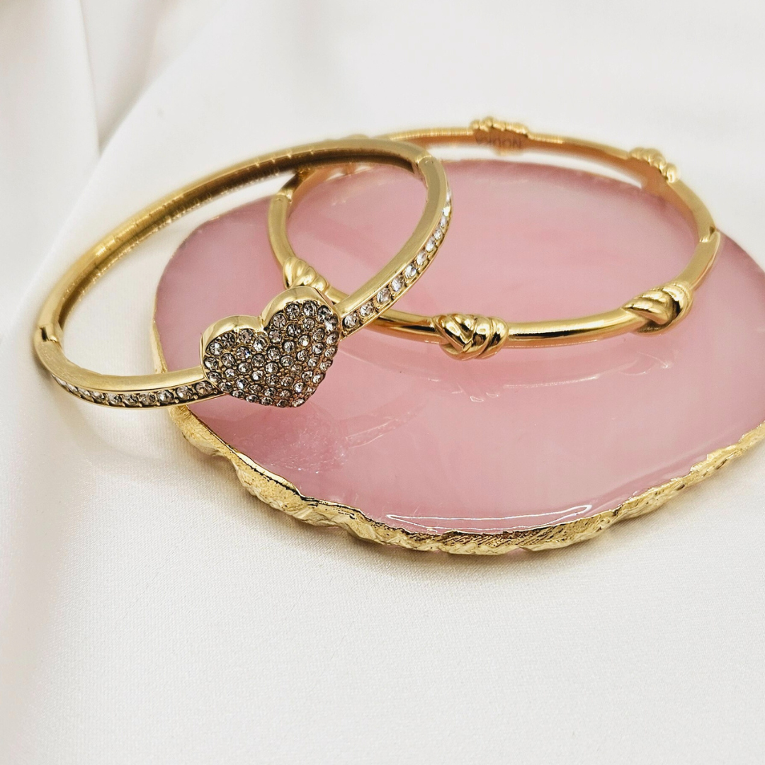 Harten armband met strass