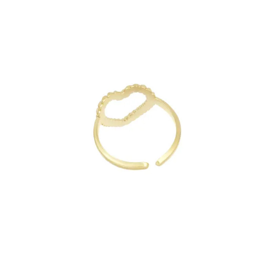Gouden Hartjes ring