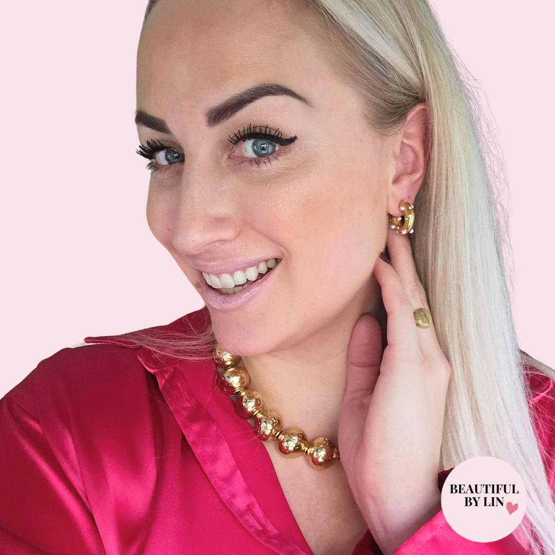 Pearl dots oorbellen