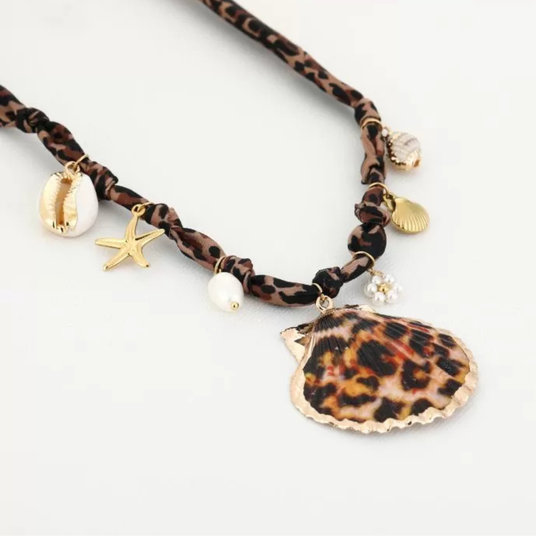 Luipaard ketting met bedels