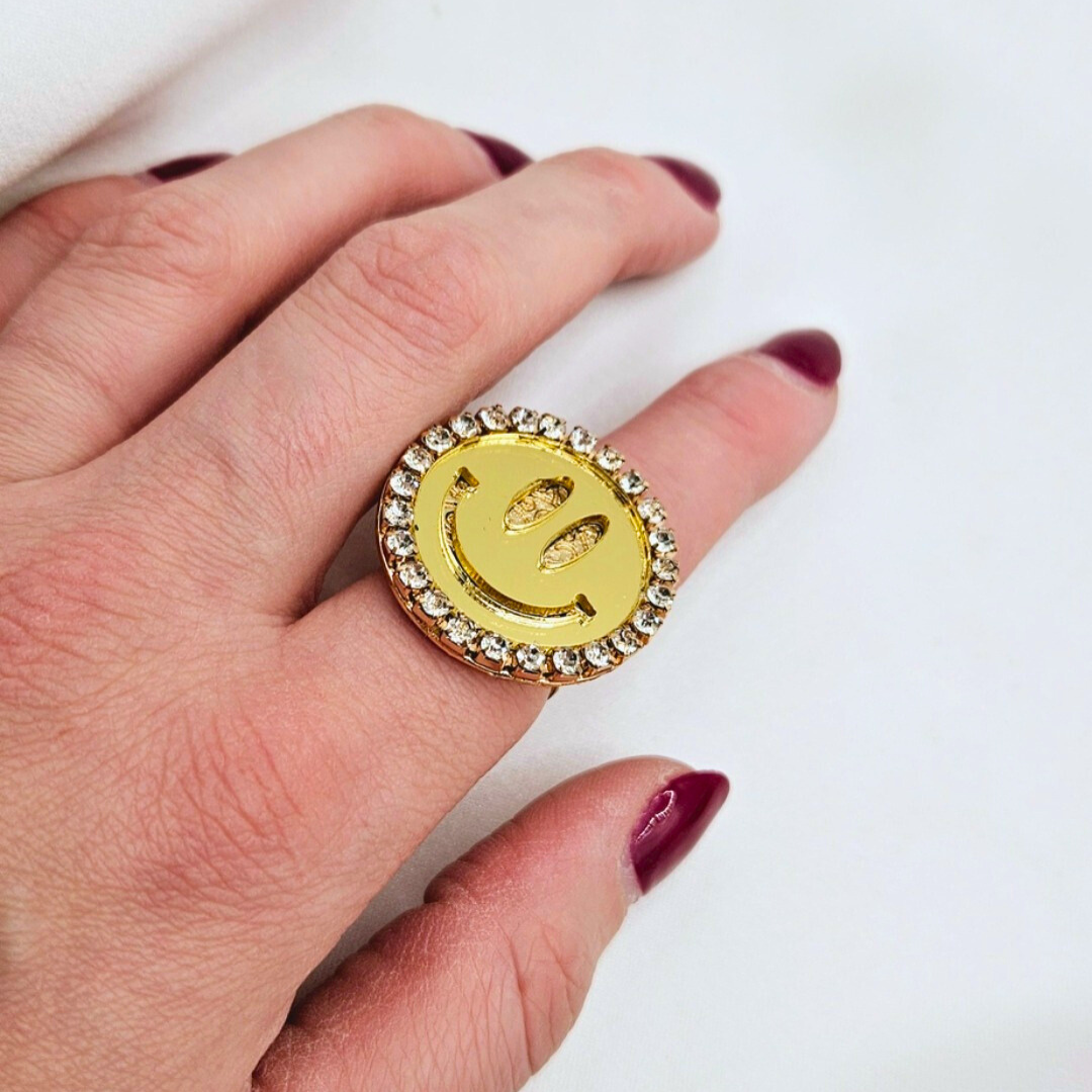 Smile ring goud