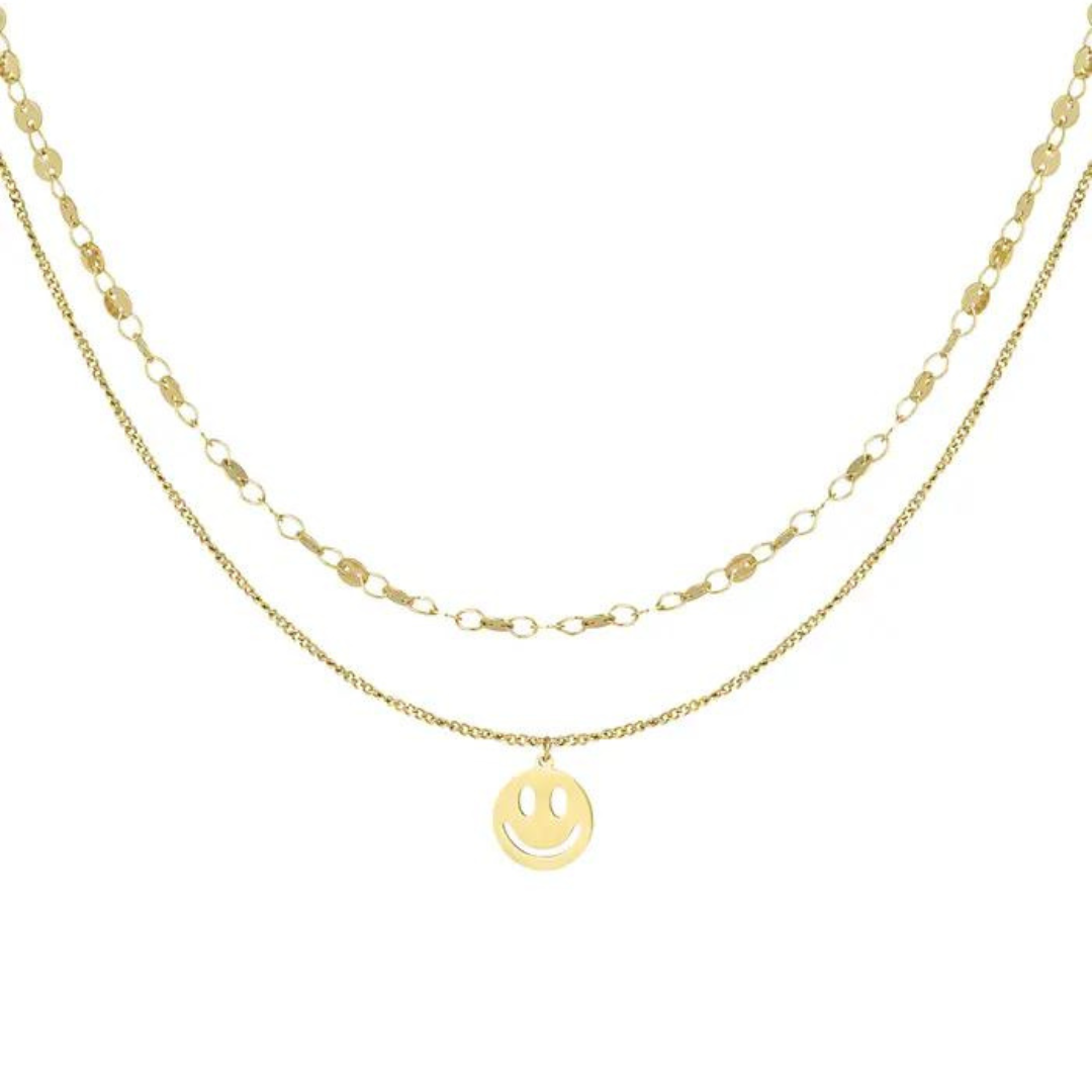 Dubbele ketting smiley