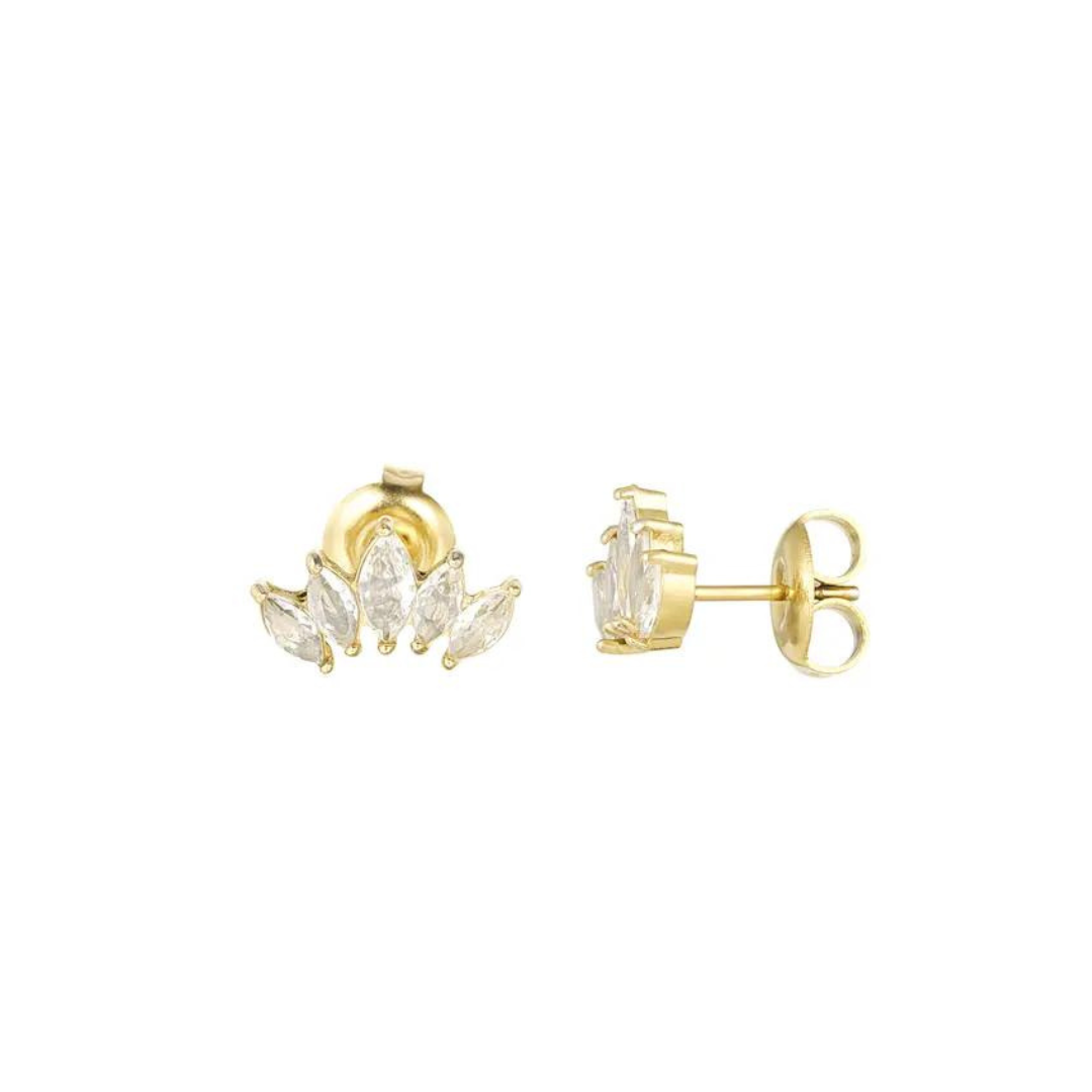 Studs met vijf diamanten