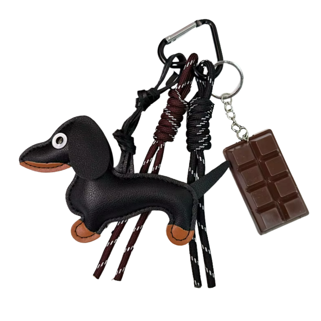 Teckel hanger chocolade