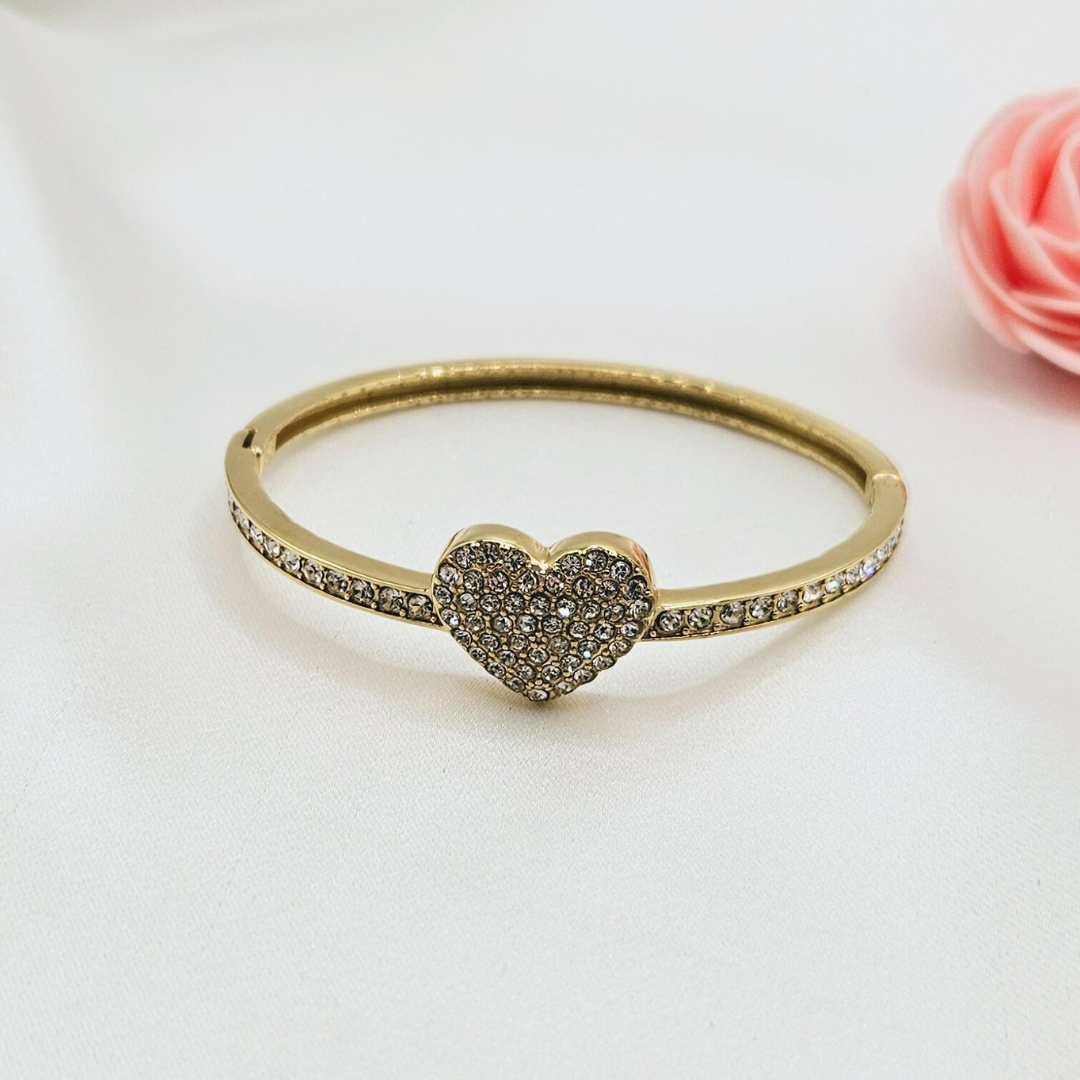 Harten armband met strass