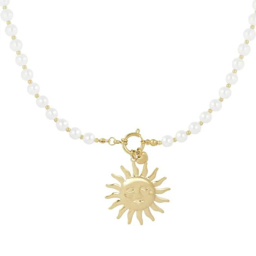 Parelketting met zon