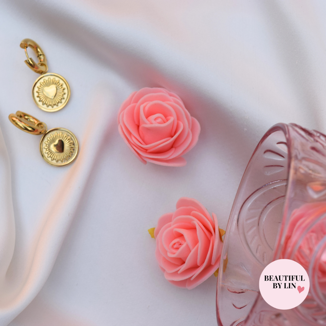 Love Coin oorbellen goud