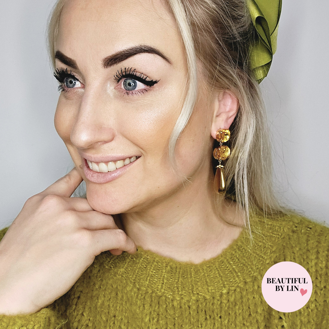 Lacy statement oorbellen