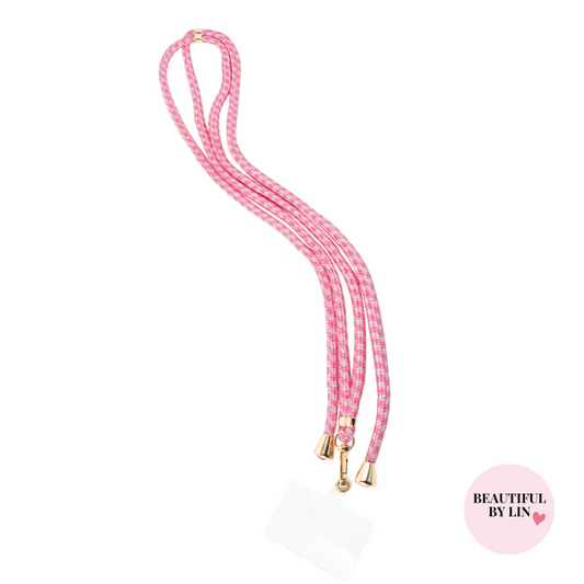 Telefoonkoord roze