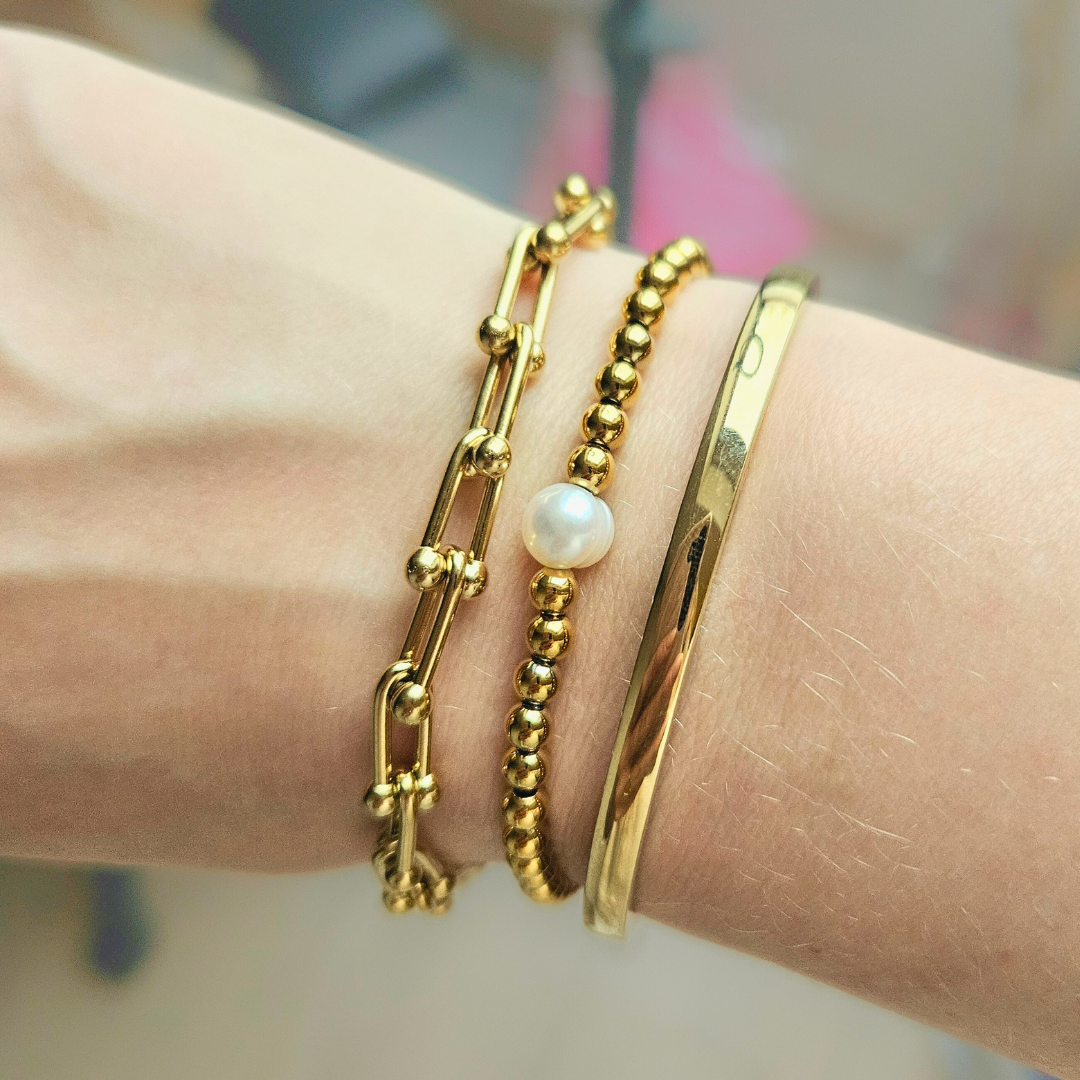 Slavenarmband goud