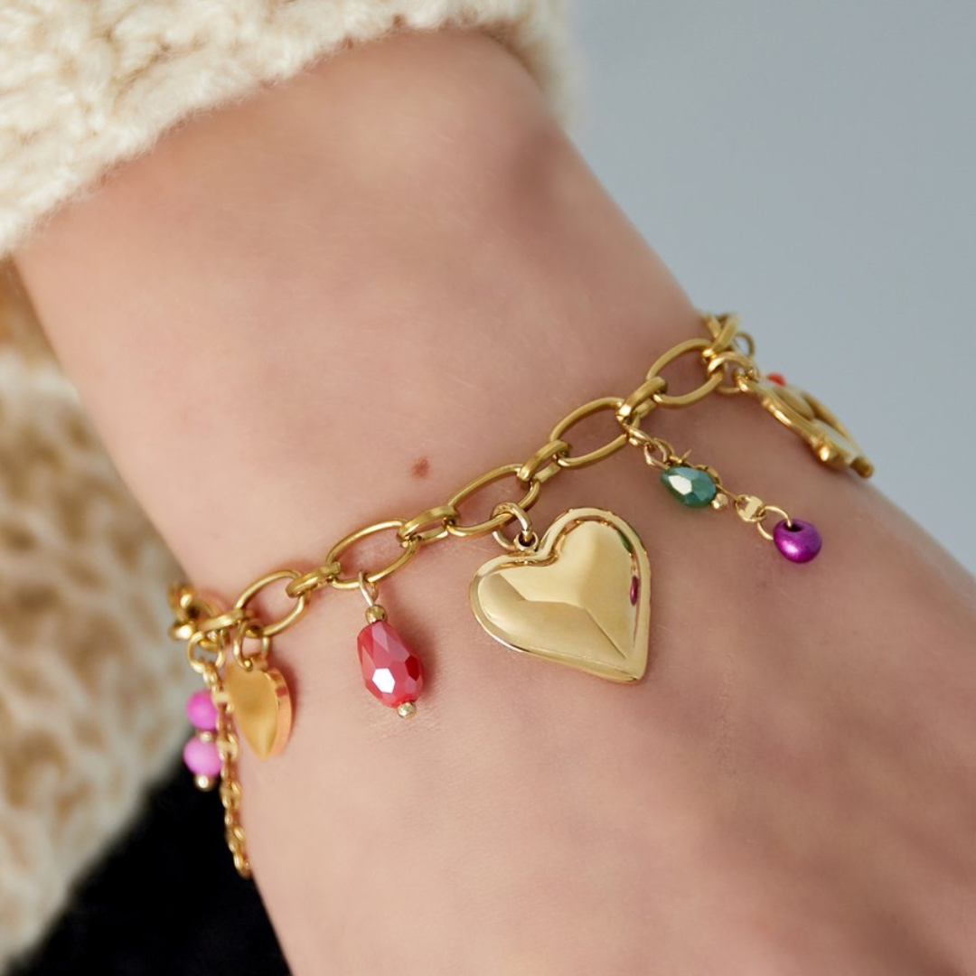 Bedelarmband Happy