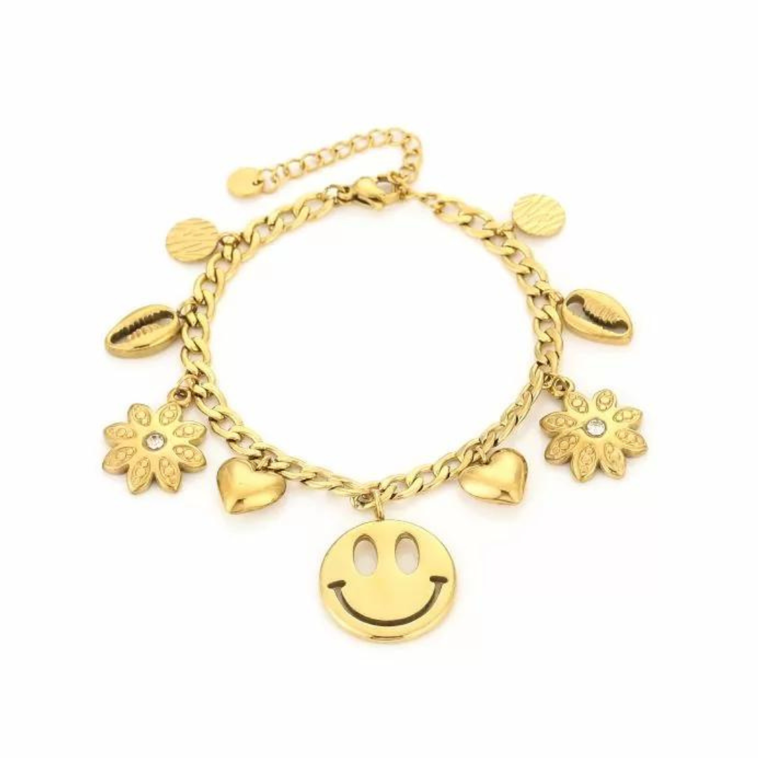 Bedelarmband smile