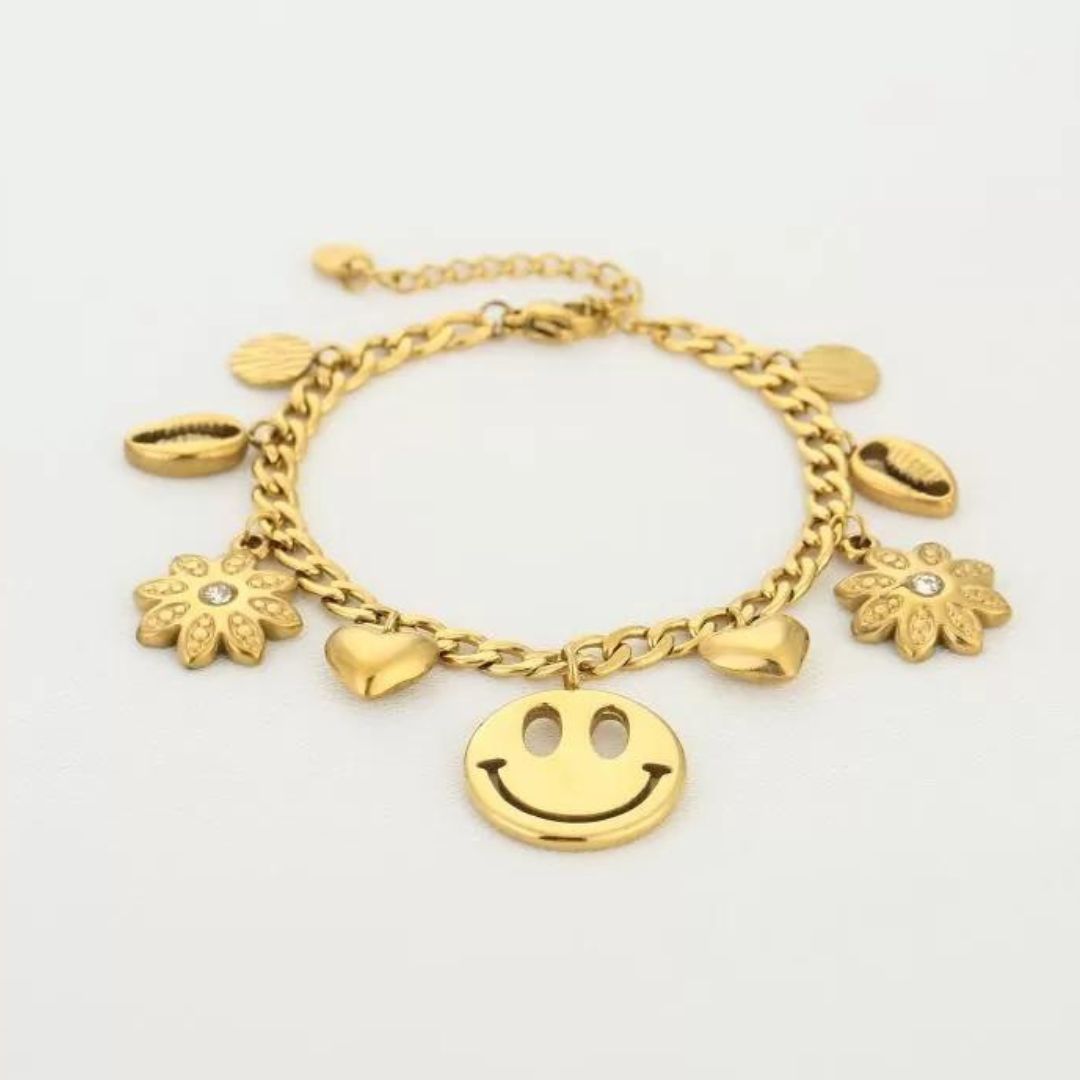 Bedelarmband smile