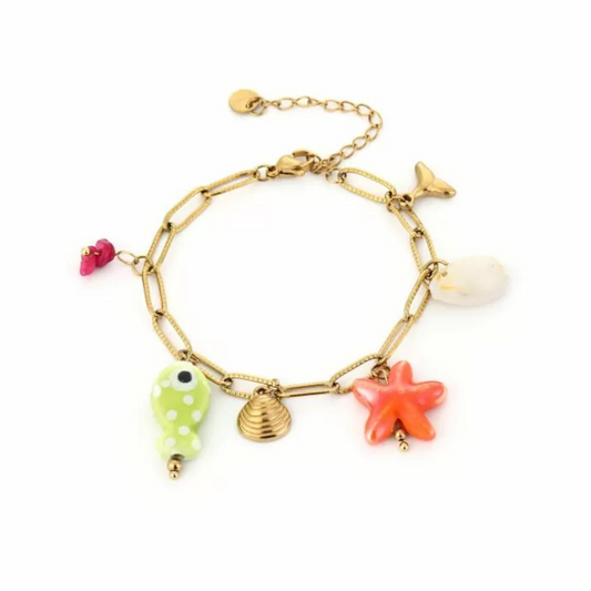 Bedelarmband zee elementen