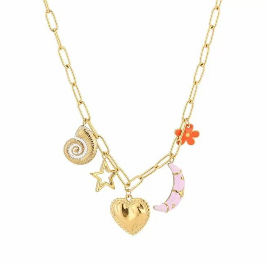 Bedelketting met kleur