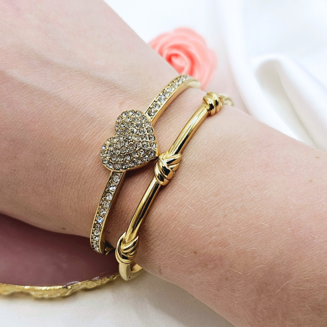 Geknoopte bangle armband