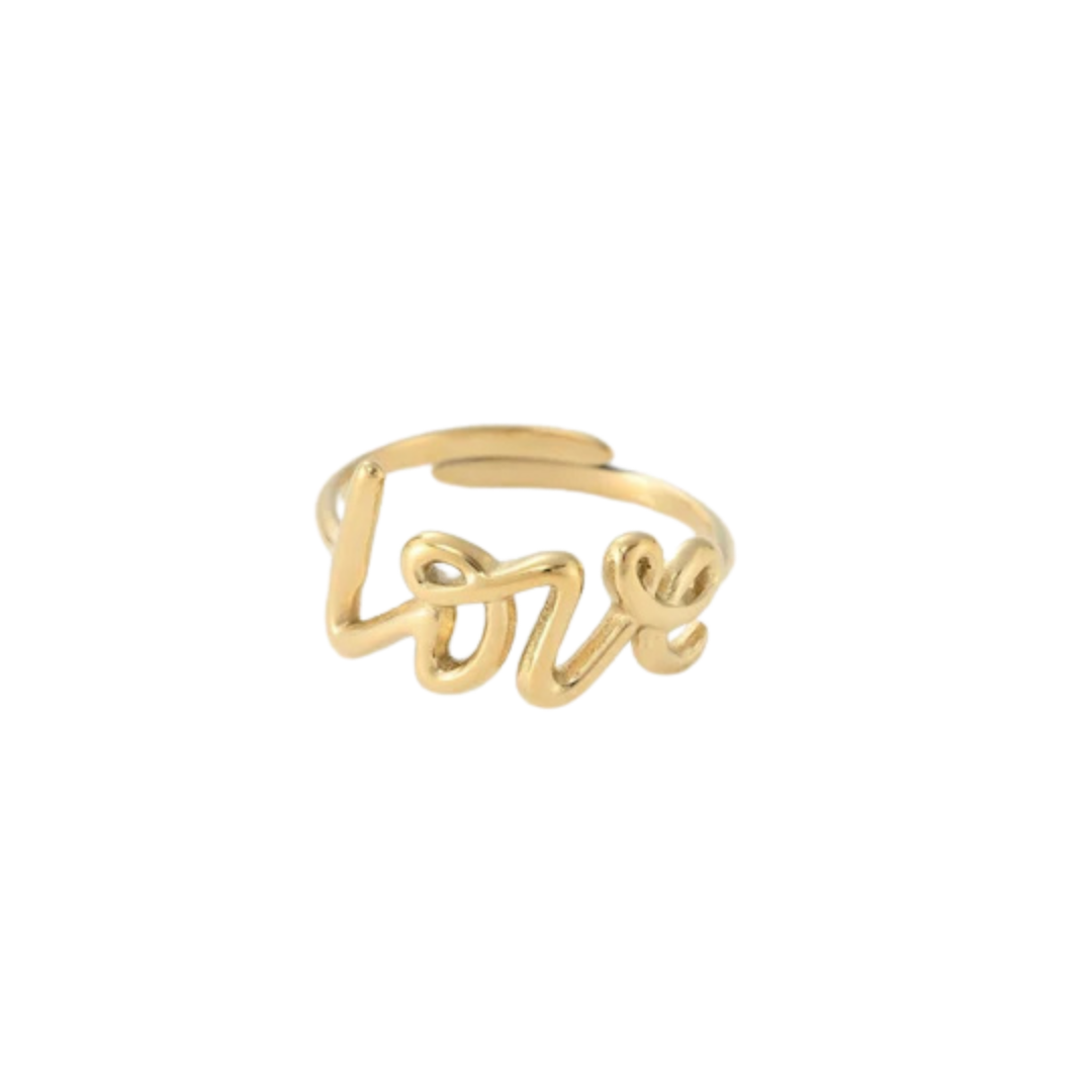Geschreven love ring