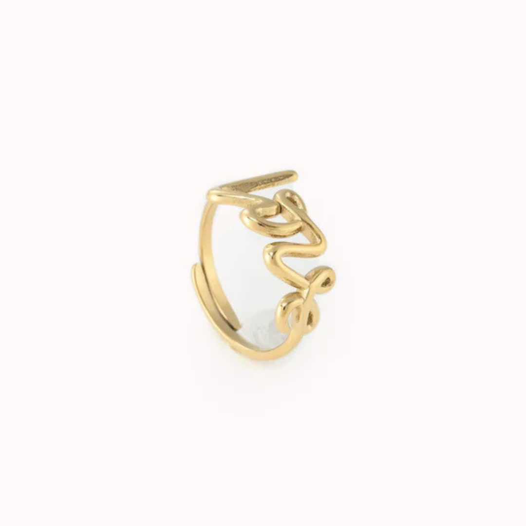 Geschreven love ring