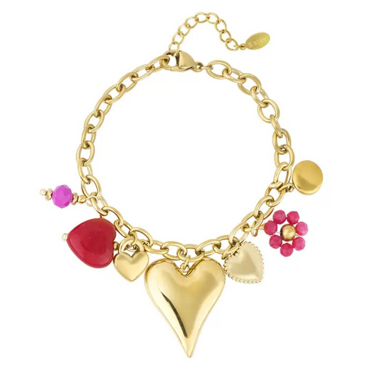 Bedelarmband gekleurd