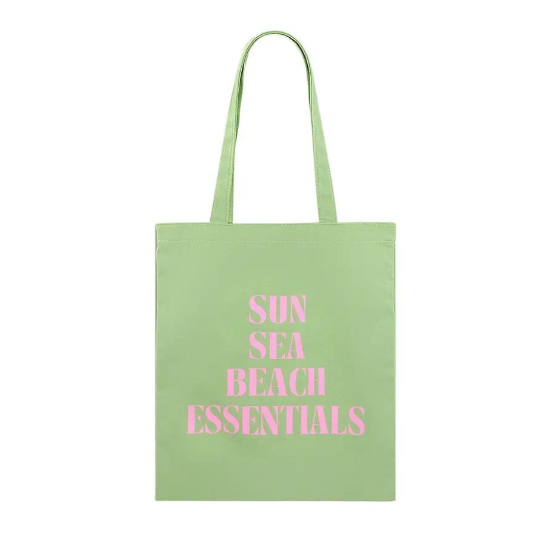 Canvas shopper sun sea beach
