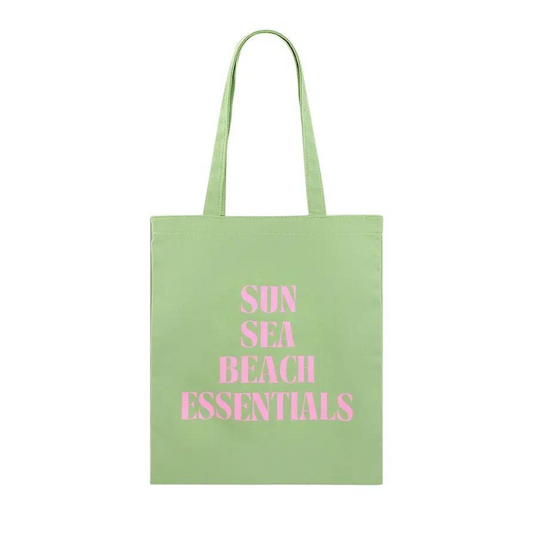 Canvas shopper sun sea beach