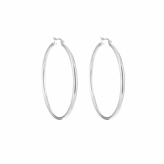 Basic oorringen zilver
