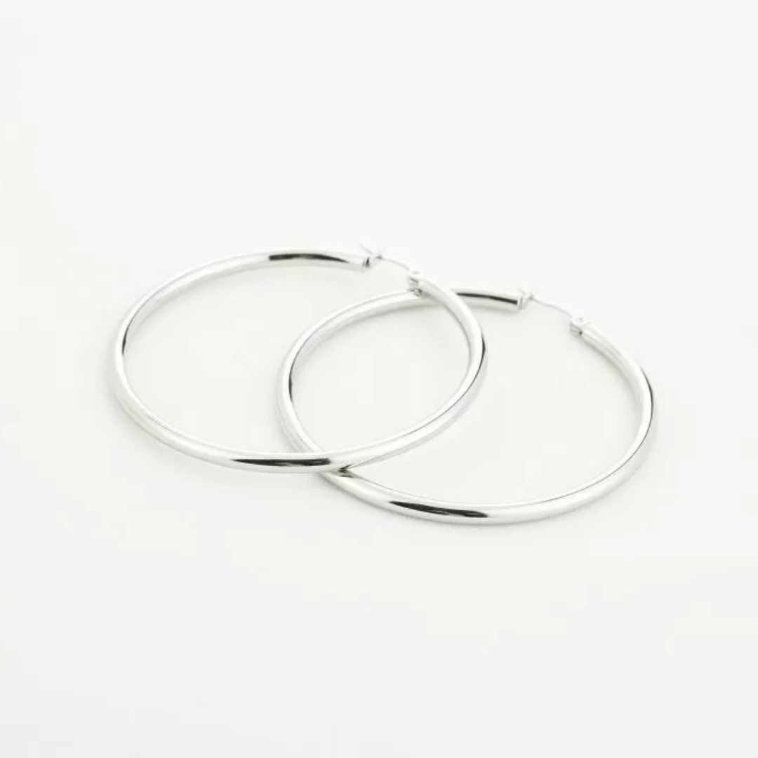Basic oorringen zilver