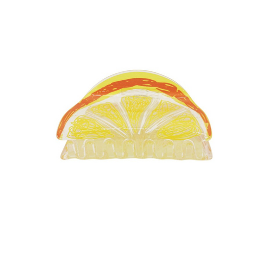 Haarclip citroen oranje