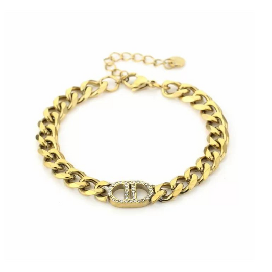 Inspired armband goud