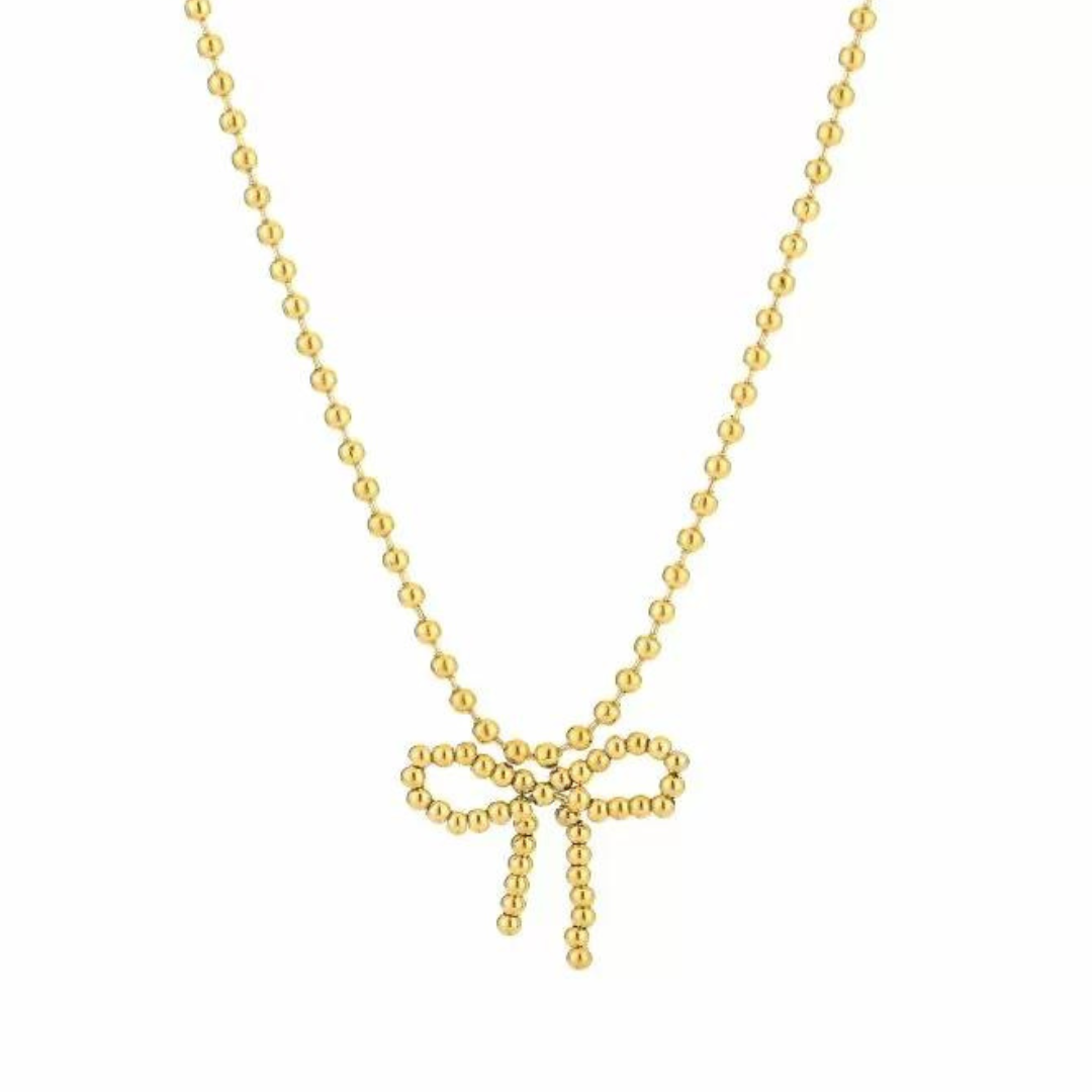 Ketting met strik bolletjes
