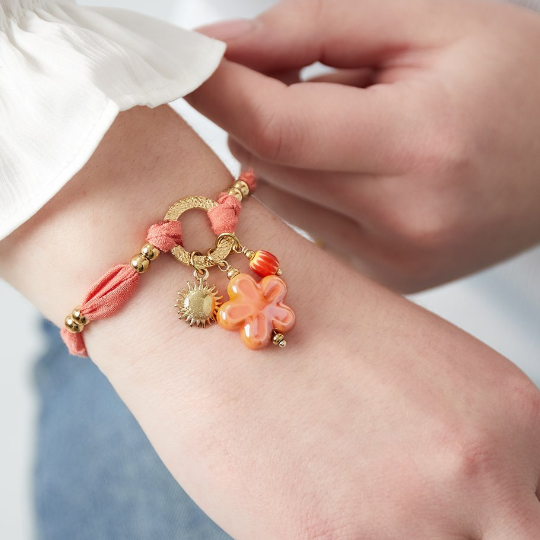 Sunny armband oranje