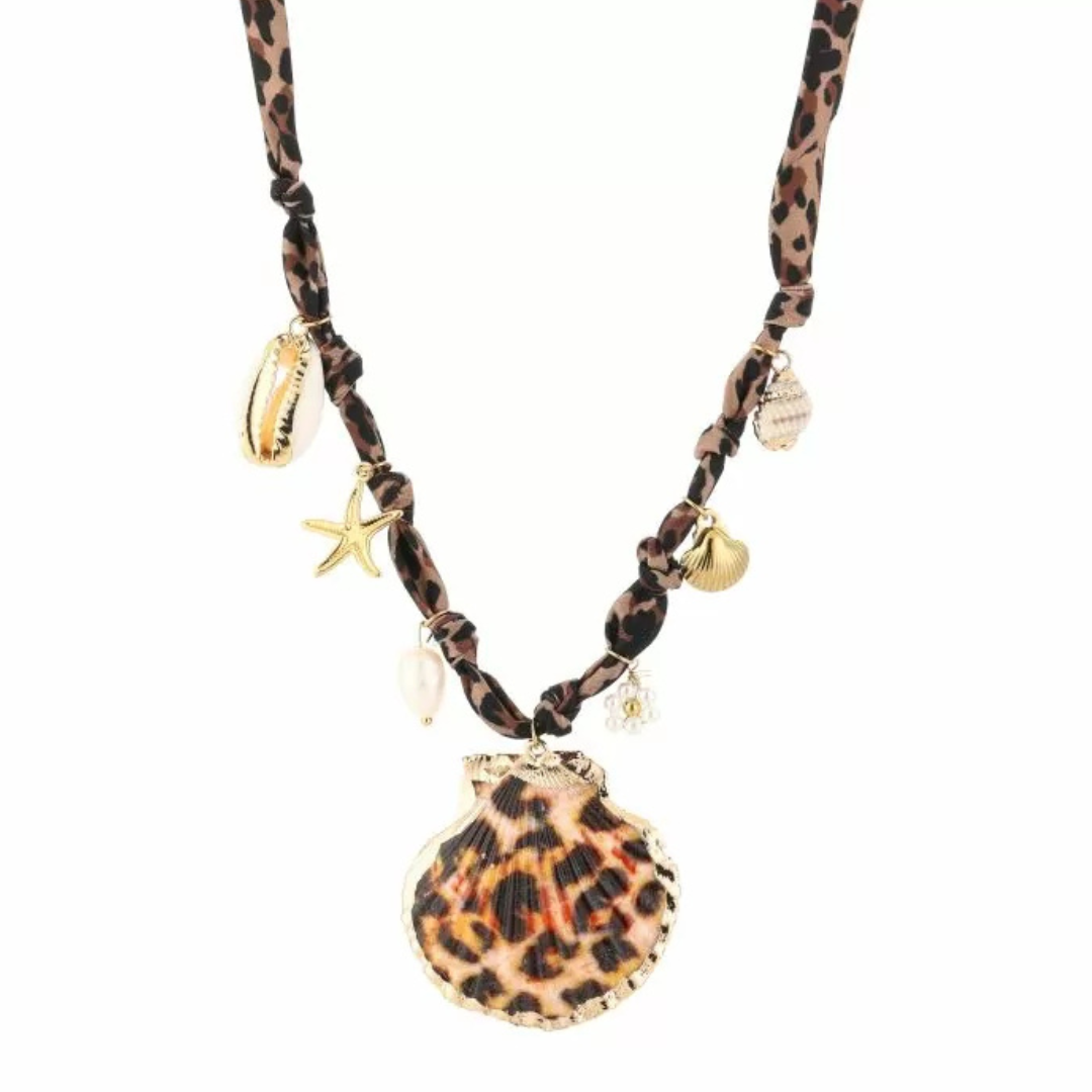 Luipaard ketting met bedels