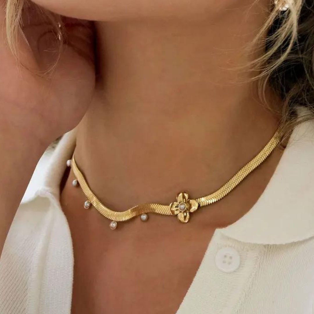 Ketting met bloem