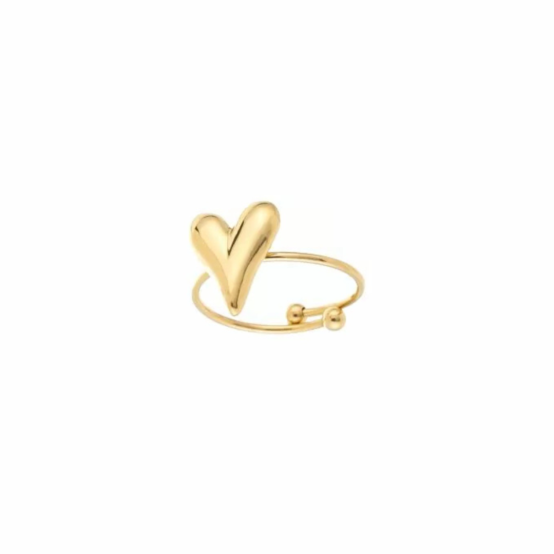 Aesthetic hartjes ring