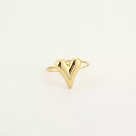 Aesthetic hartjes ring