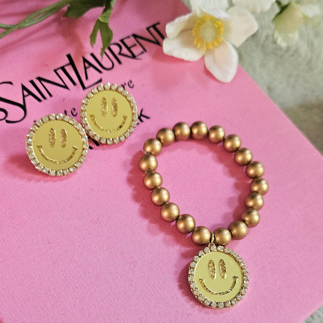 Smile armband goud brons