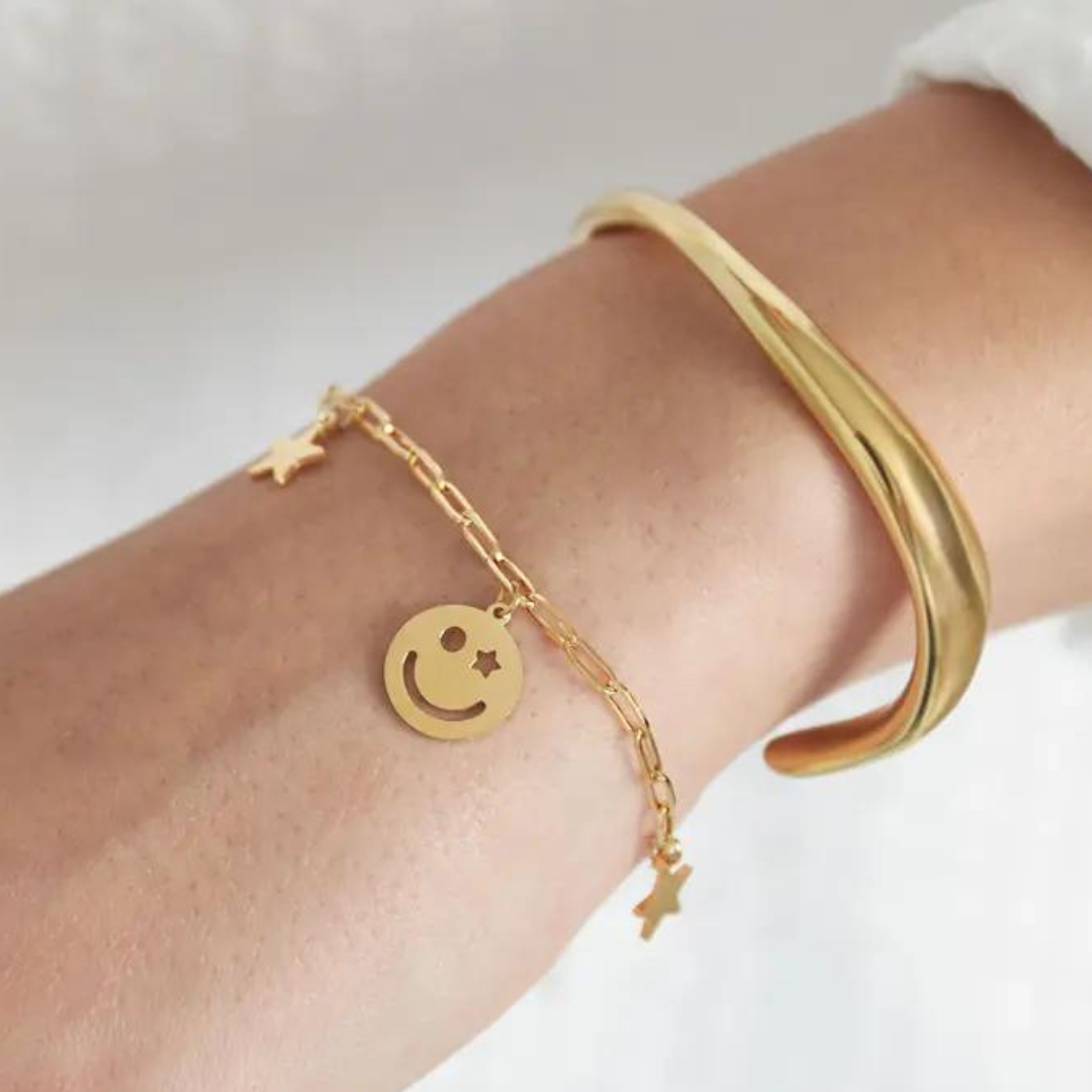 Smiley ster armband