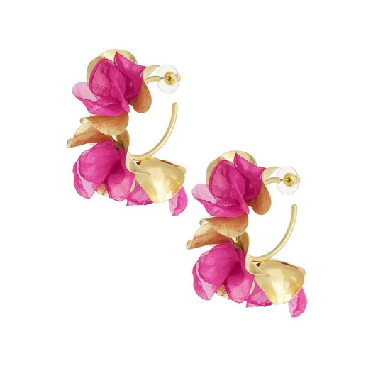 Statement oorbellen fall flower