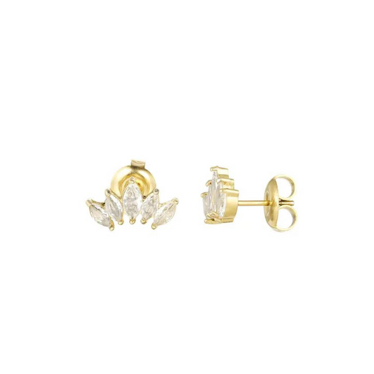 Studs met vijf diamanten