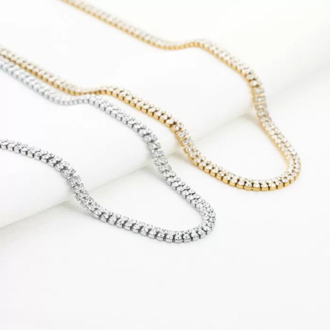 Dubbele tennis ketting