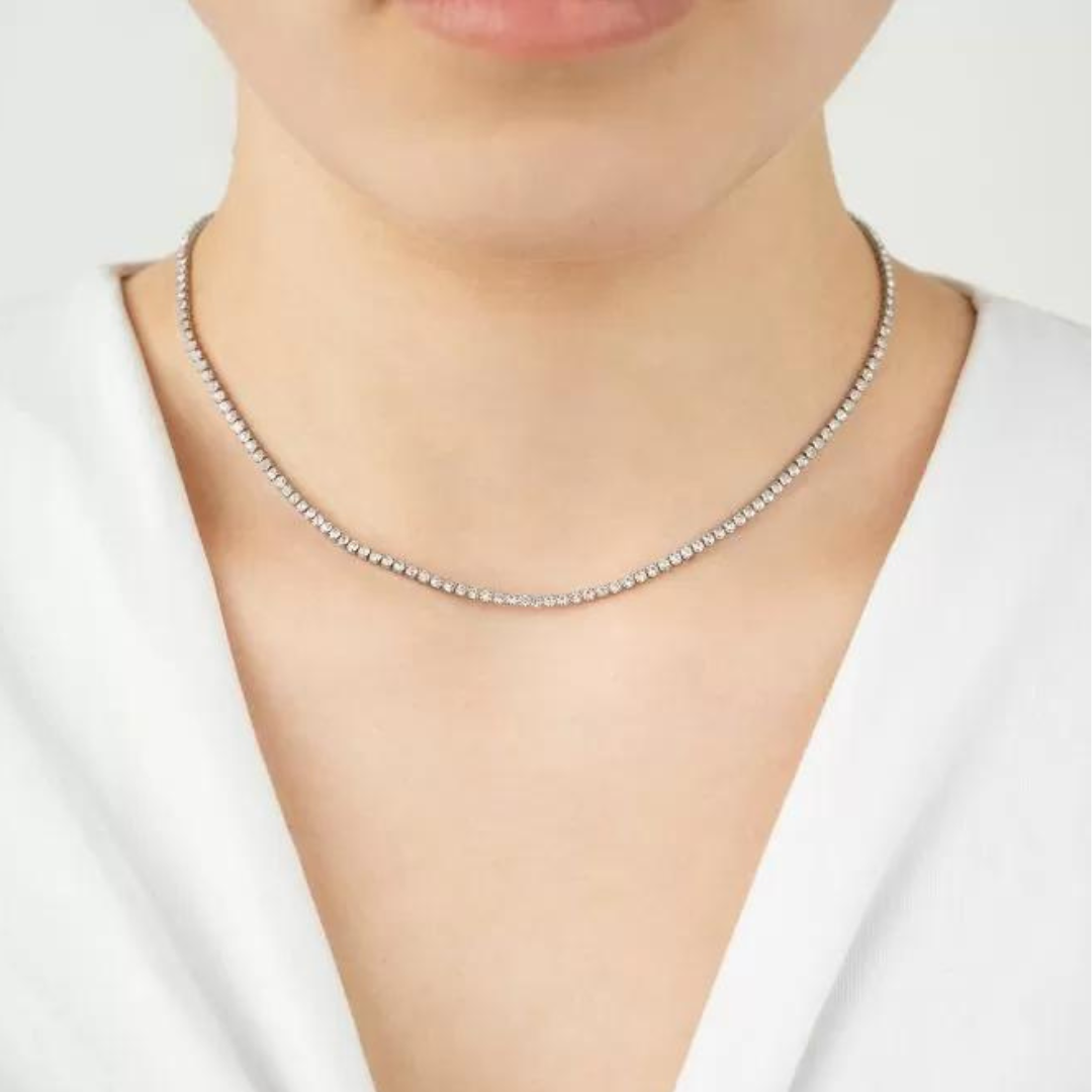 Tennis ketting met strass